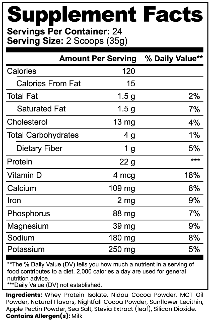 ISOWHEY (Chocolate) - Whey Protein Isolate Powder