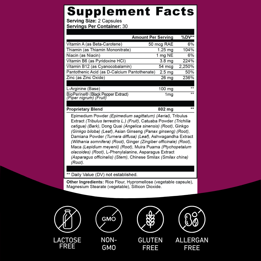 Her Health Female Health Support Supplement Facts