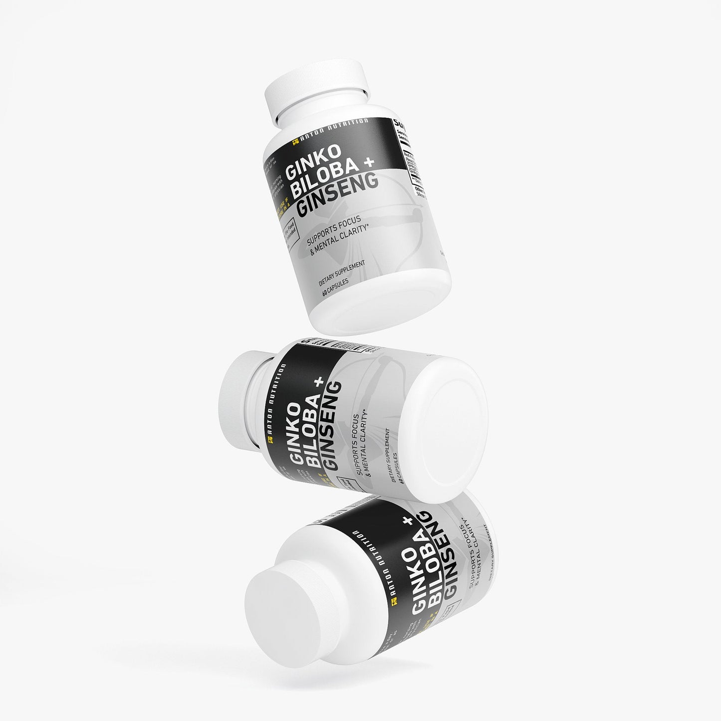 Ginkgo Biloba & Ginseng – Focus & Mental Clarity Supplement - Anton Nutrition