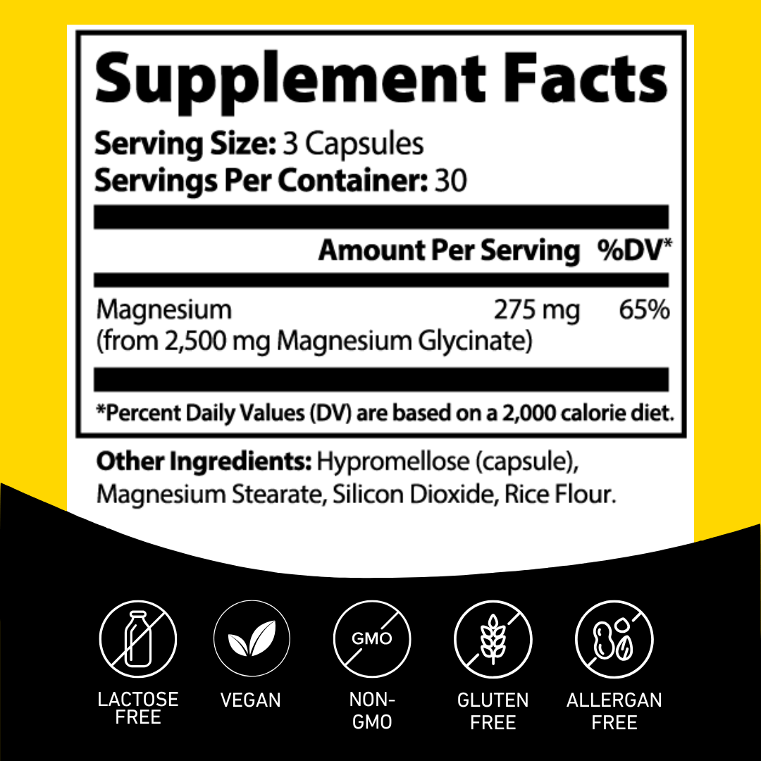 Magnesium Glycinate 275mg - Anton Nutrition