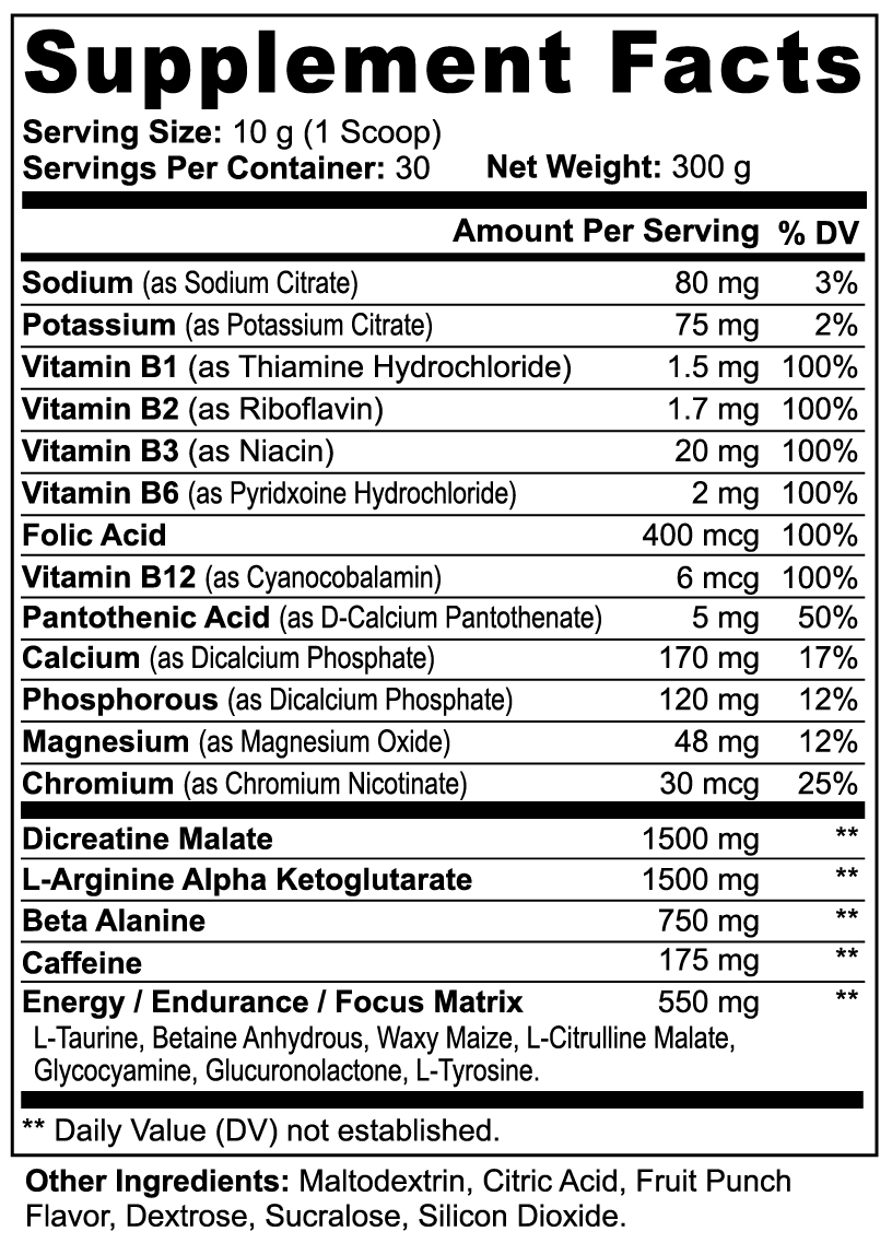 Pre - Workout – Performance - Anton Nutrition