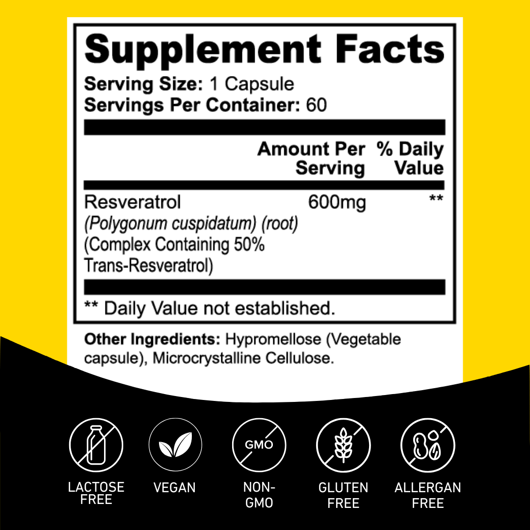 Resveratrol 600mg - Anton Nutrition