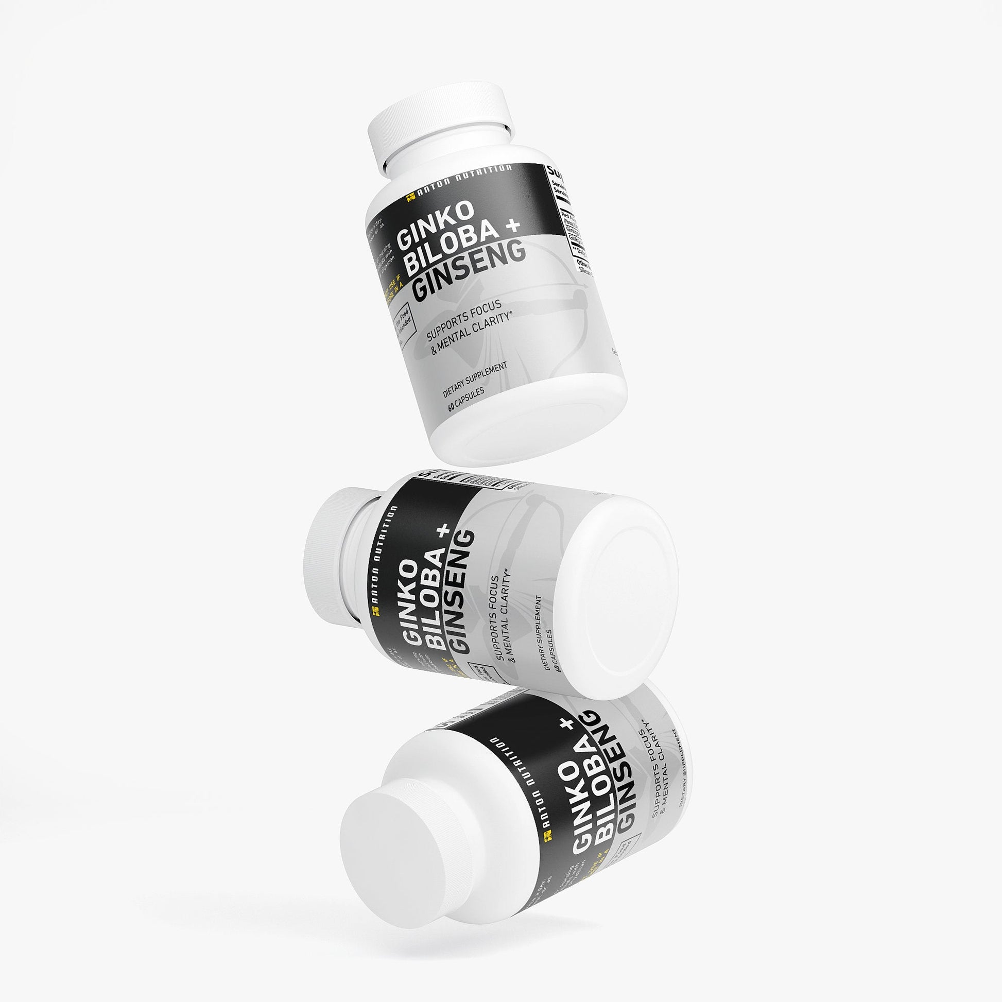 Ginkgo Biloba & Ginseng – Focus & Mental Clarity Supplement - Anton Nutrition