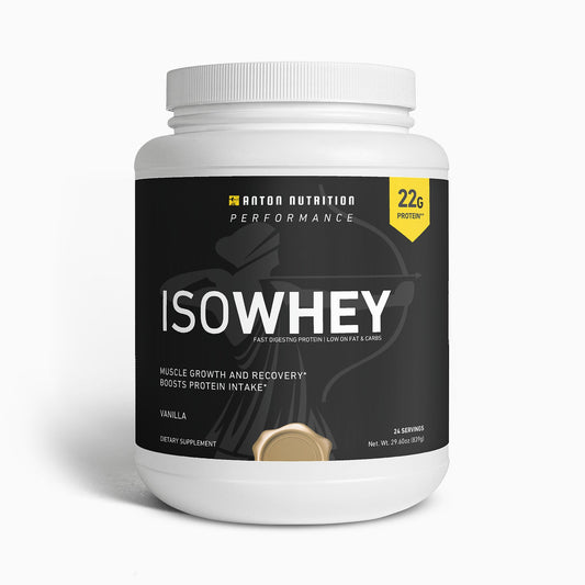 ISOWHEY (Vanilla) - Whey Protein Isolate Powder - Anton Nutrition