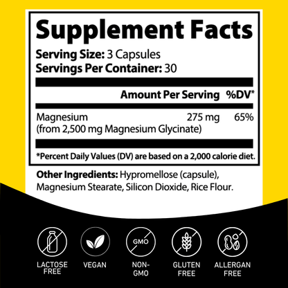 Magnesium Glycinate 275mg - Anton Nutrition
