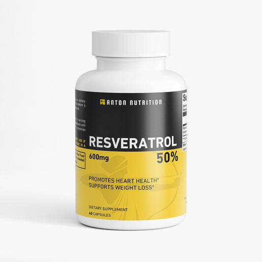 Resveratrol 600mg – Heart Health, Weight Loss & Antioxidant Support - Anton Nutrition